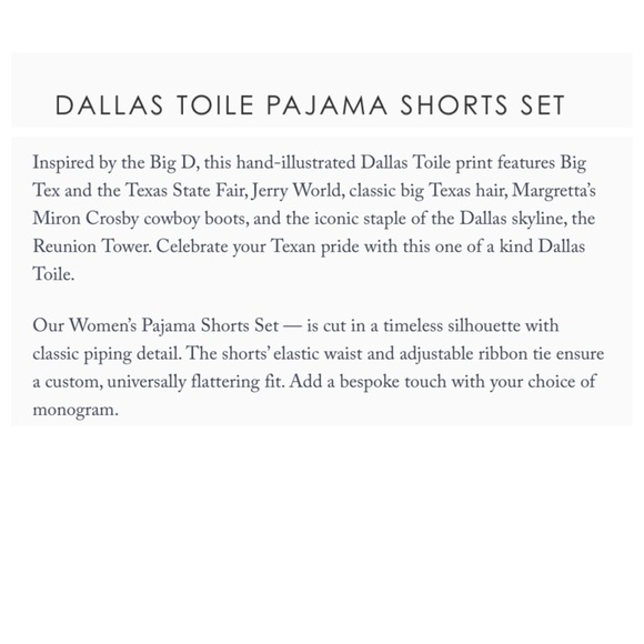 Katie Kime Dallas Toile Pajama Top - Picture 13 of 13